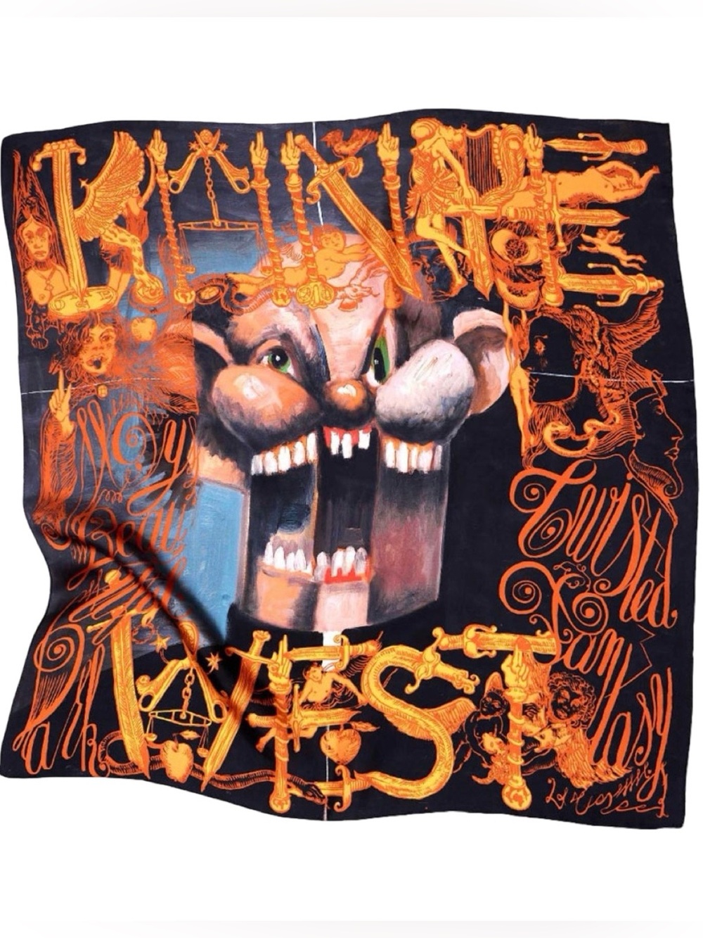 Kanye West X George Condo X M/M Paris X RSVP Gallery Silk Scarf